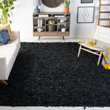 SAFAVIEH Handmade Leather Shag Blayne Modern Leather Rug