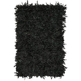 SAFAVIEH Handmade Leather Shag Blayne Modern Leather Rug