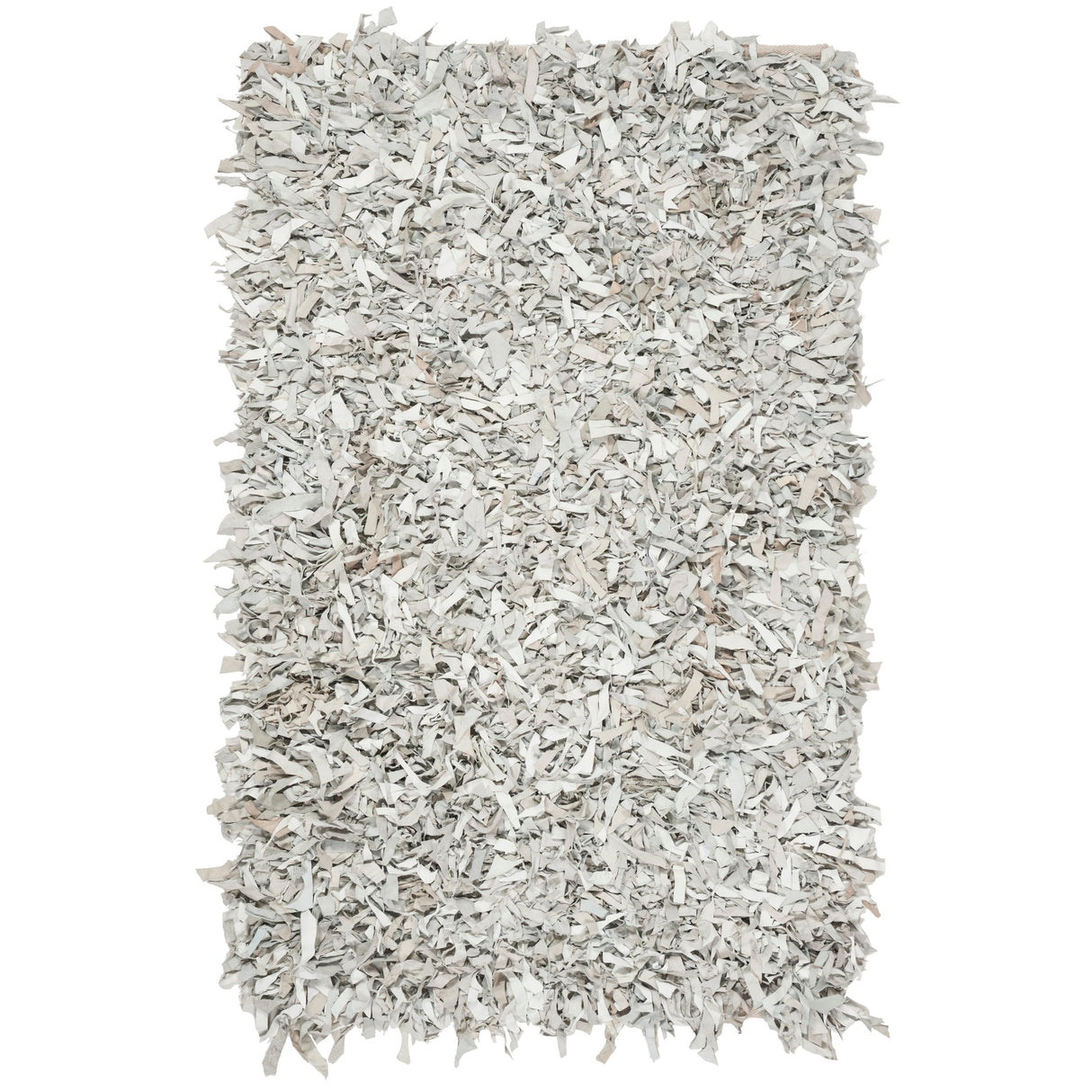 SAFAVIEH Handmade Leather Shag Blayne Modern Leather Rug