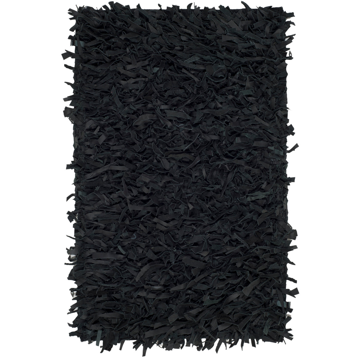 SAFAVIEH Handmade Leather Shag Blayne Modern Leather Rug