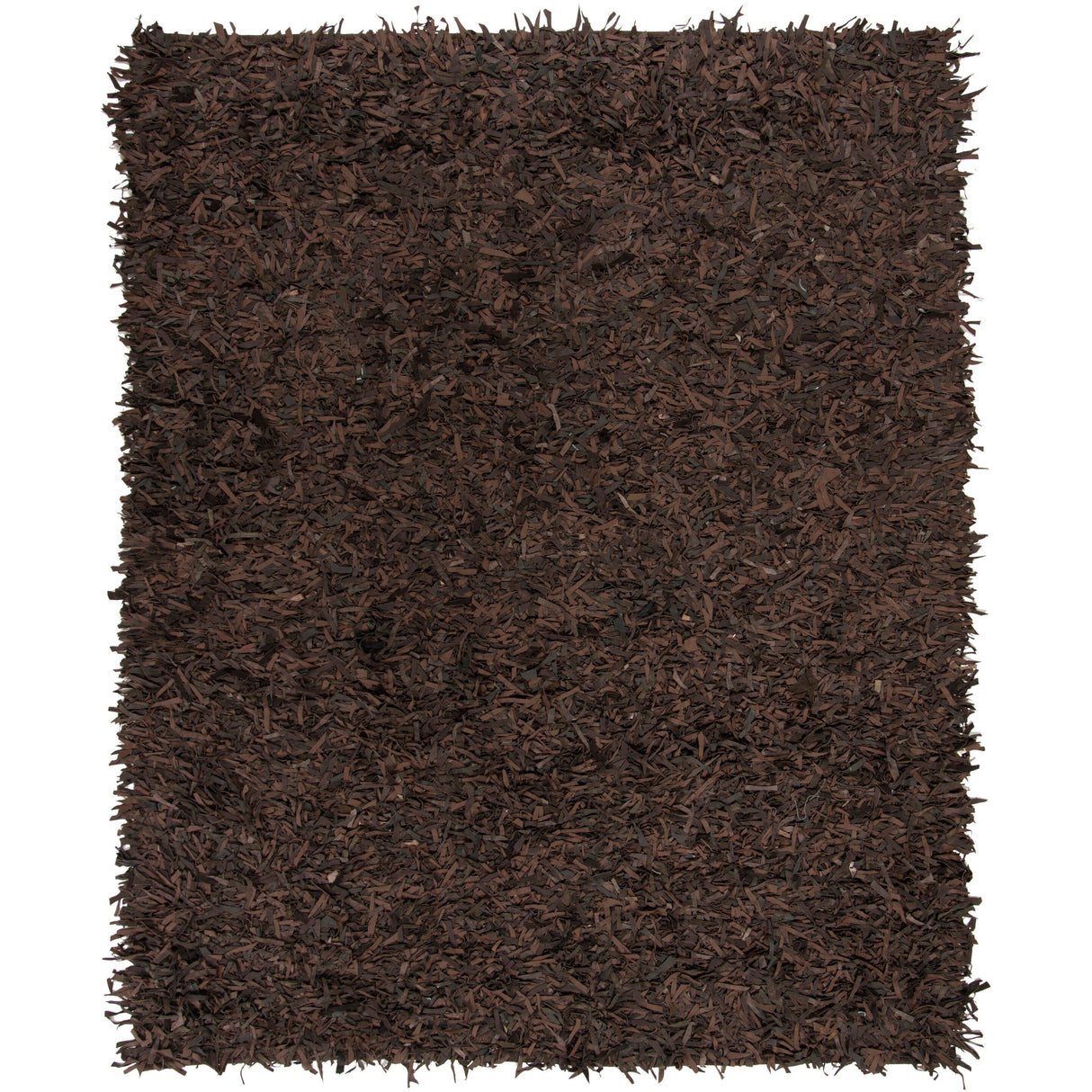 SAFAVIEH Handmade Leather Shag Blayne Modern Leather Rug