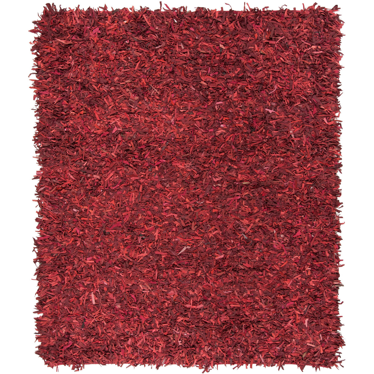 SAFAVIEH Handmade Leather Shag Blayne Modern Leather Rug