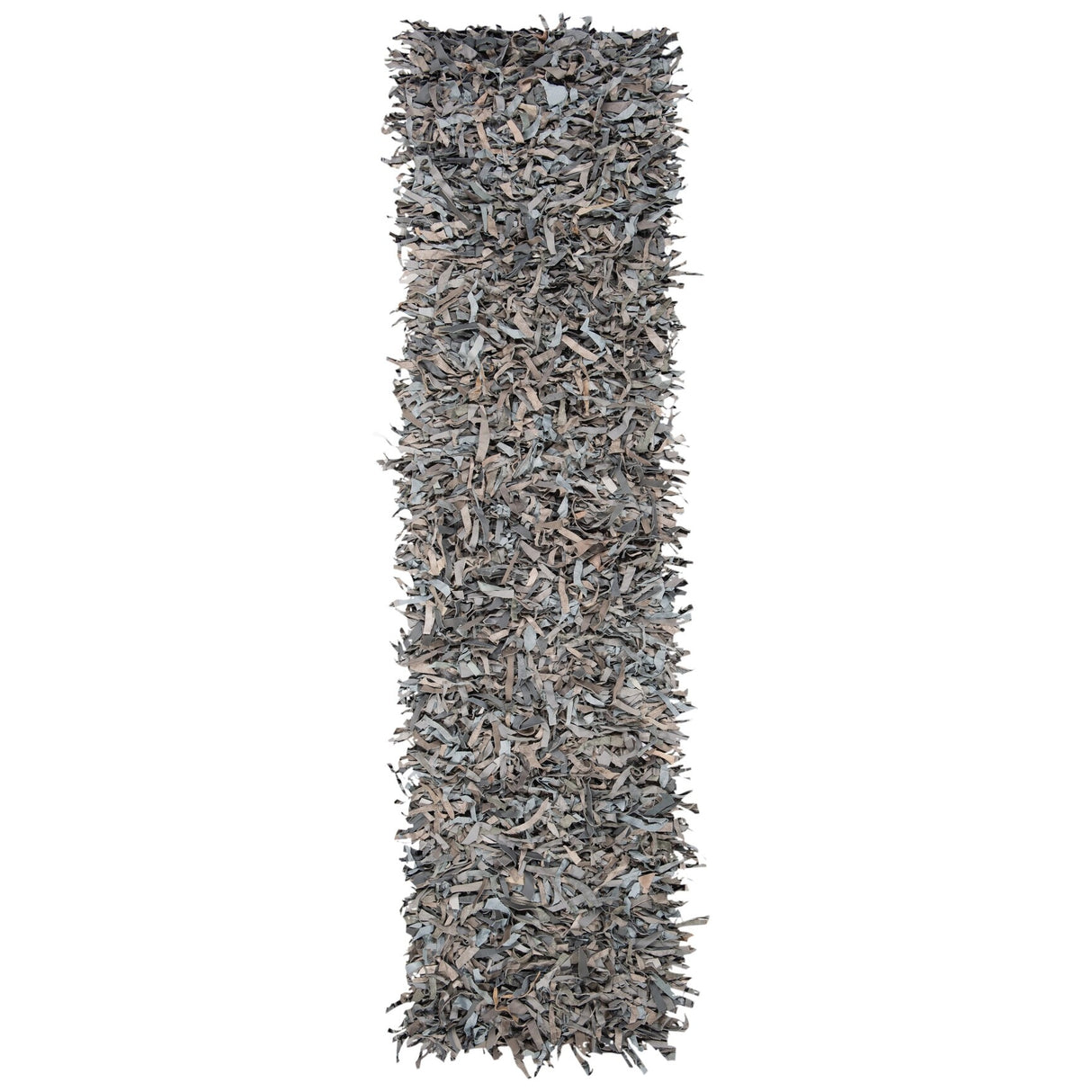 SAFAVIEH Handmade Leather Shag Blayne Modern Leather Rug