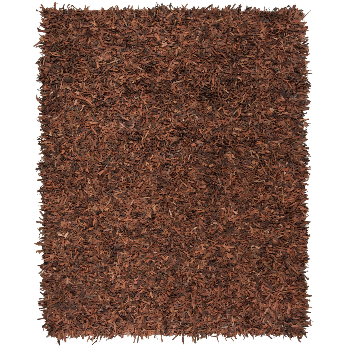 SAFAVIEH Handmade Leather Shag Blayne Modern Leather Rug