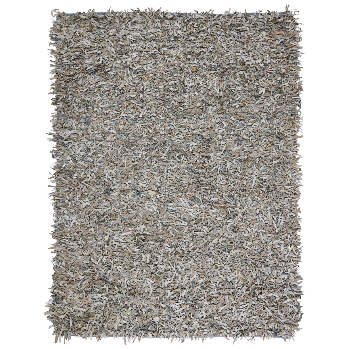 SAFAVIEH Handmade Leather Shag Blayne Modern Leather Rug