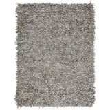 SAFAVIEH Handmade Leather Shag Blayne Modern Leather Rug