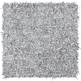 SAFAVIEH Handmade Leather Shag Blayne Modern Leather Rug