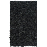 SAFAVIEH Handmade Leather Shag Doinita Modern Decorative Rug