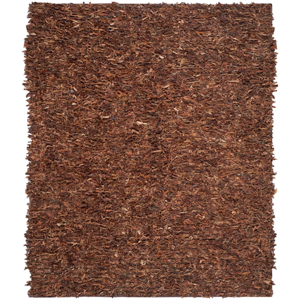 SAFAVIEH Handmade Leather Shag Doinita Modern Decorative Rug