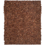 SAFAVIEH Handmade Leather Shag Doinita Modern Decorative Rug