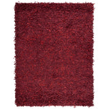 SAFAVIEH Handmade Leather Shag Doinita Modern Decorative Rug