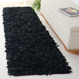 SAFAVIEH Handmade Leather Shag Doinita Modern Decorative Rug