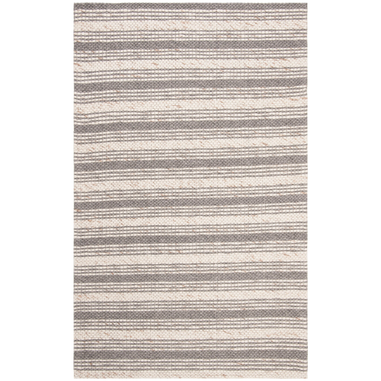 SAFAVIEH Handmade Marbella Arianne Stripe Beige/Brown Wool Rug