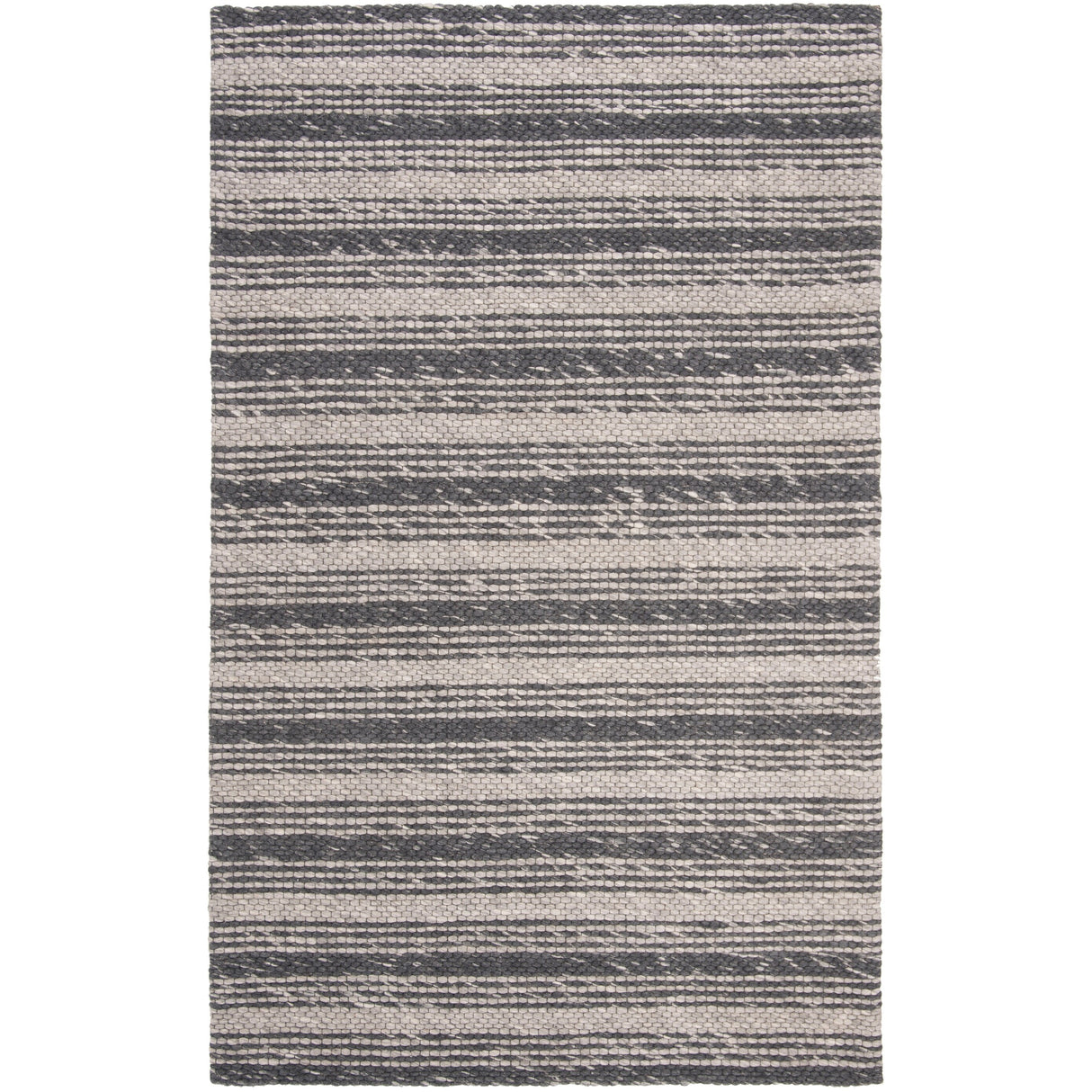 SAFAVIEH Handmade Marbella Arianne Stripe Beige/Brown Wool Rug