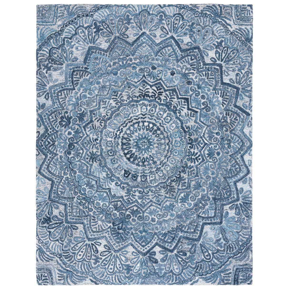 SAFAVIEH Handmade Marquee Carlijn Modern Medallion Wool Rug