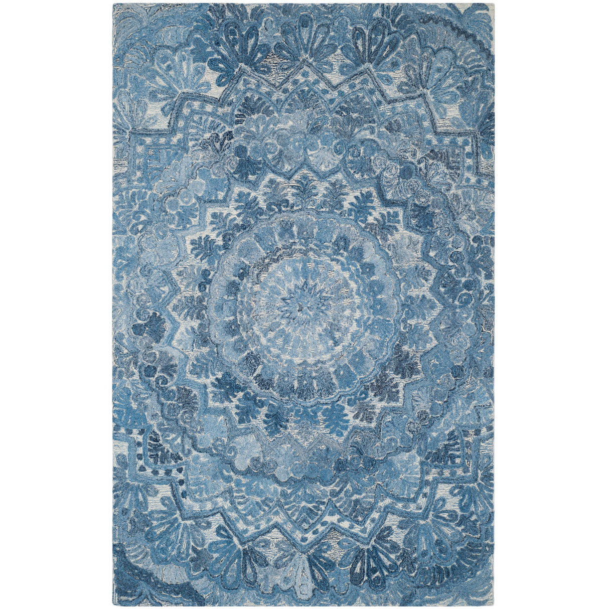 SAFAVIEH Handmade Marquee Carlijn Modern Medallion Wool Rug