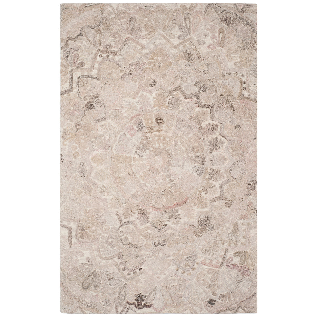 SAFAVIEH Handmade Marquee Carlijn Modern Medallion Wool Rug