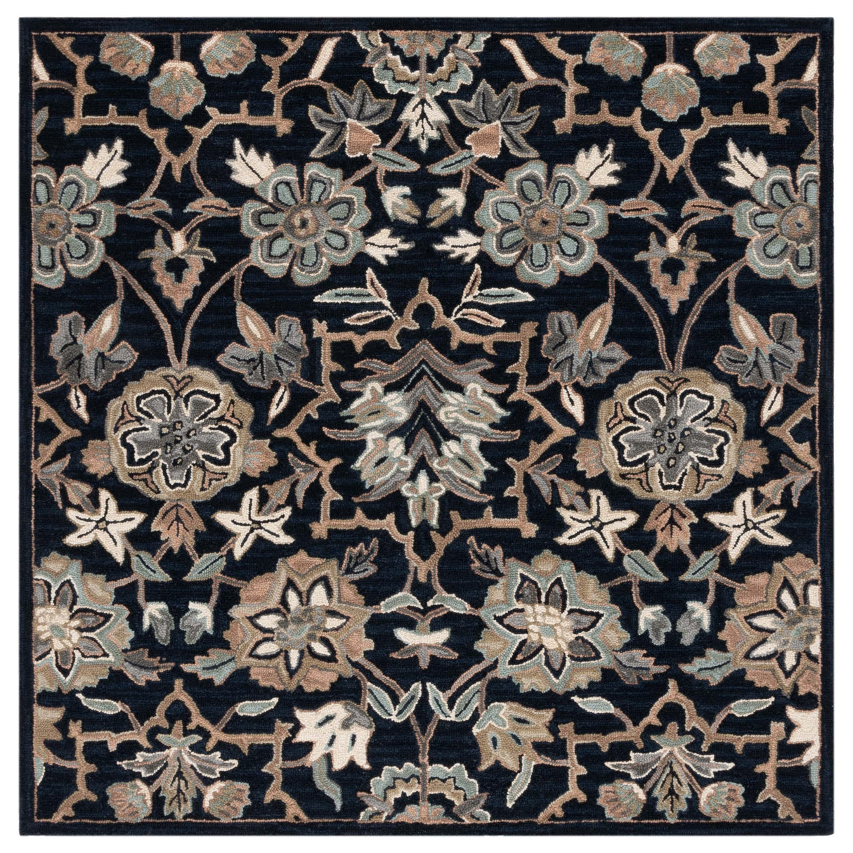 SAFAVIEH Handmade Metro Adosinda French Country Floral Wool Rug