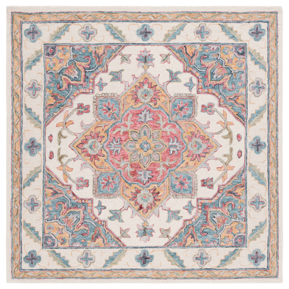 SAFAVIEH Handmade Metro Bert Medallion Wool Rug