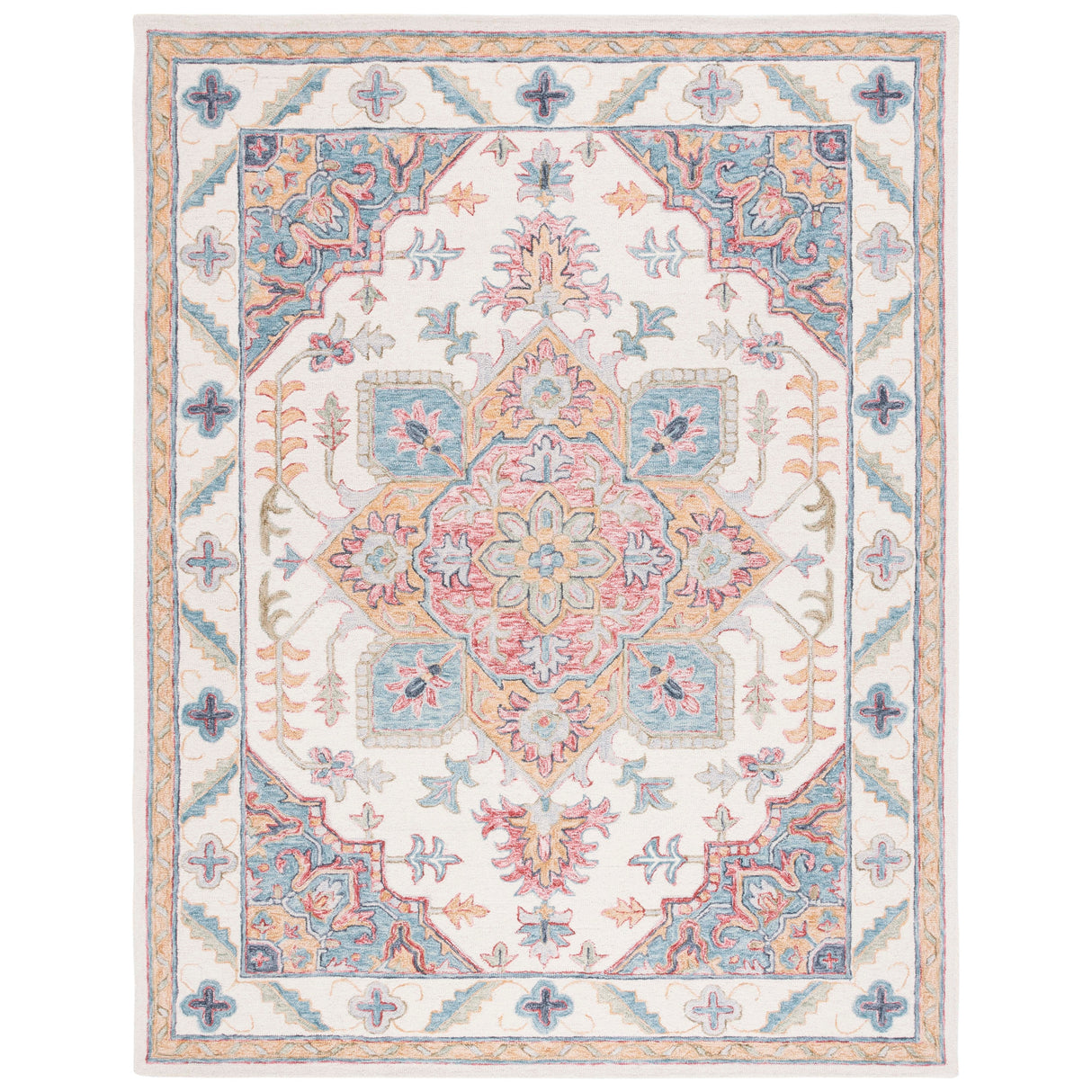 SAFAVIEH Handmade Metro Bert Medallion Wool Rug