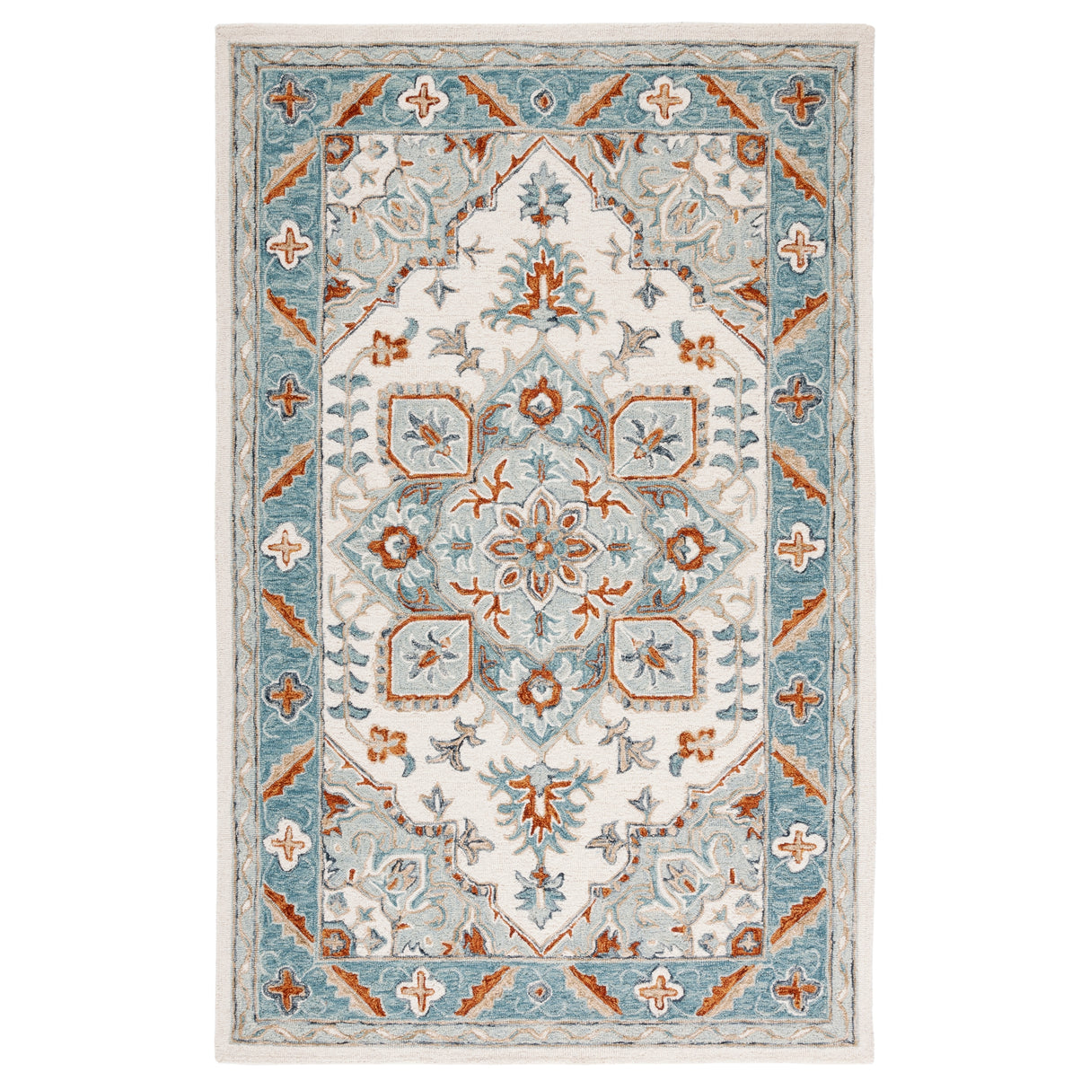 SAFAVIEH Handmade Metro Bert Medallion Wool Rug