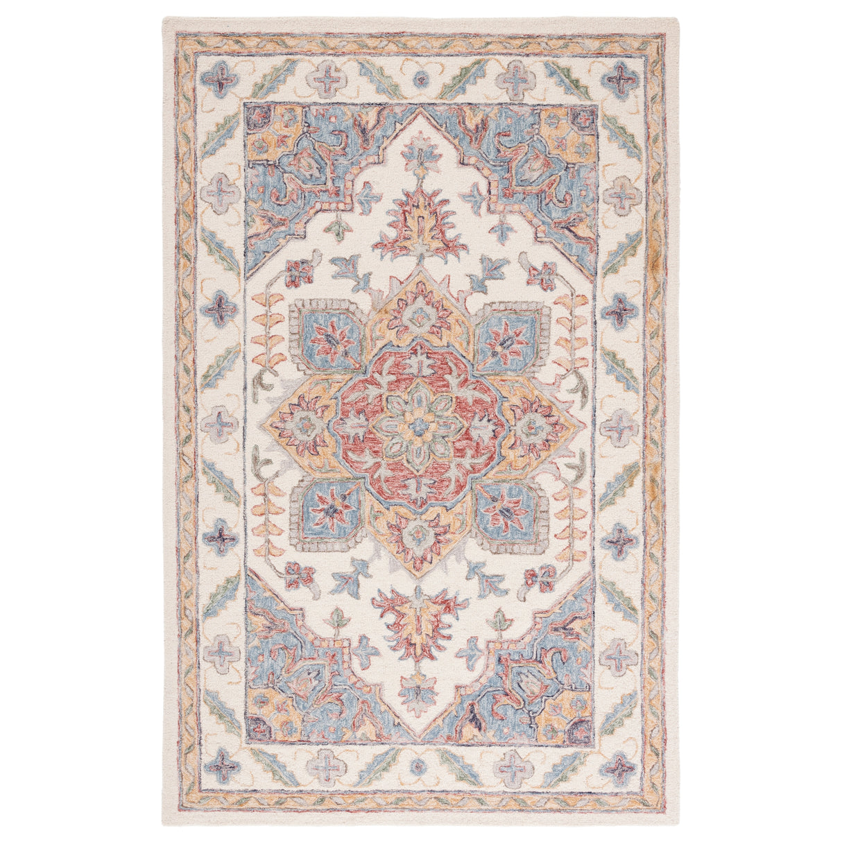 SAFAVIEH Handmade Metro Bert Medallion Wool Rug