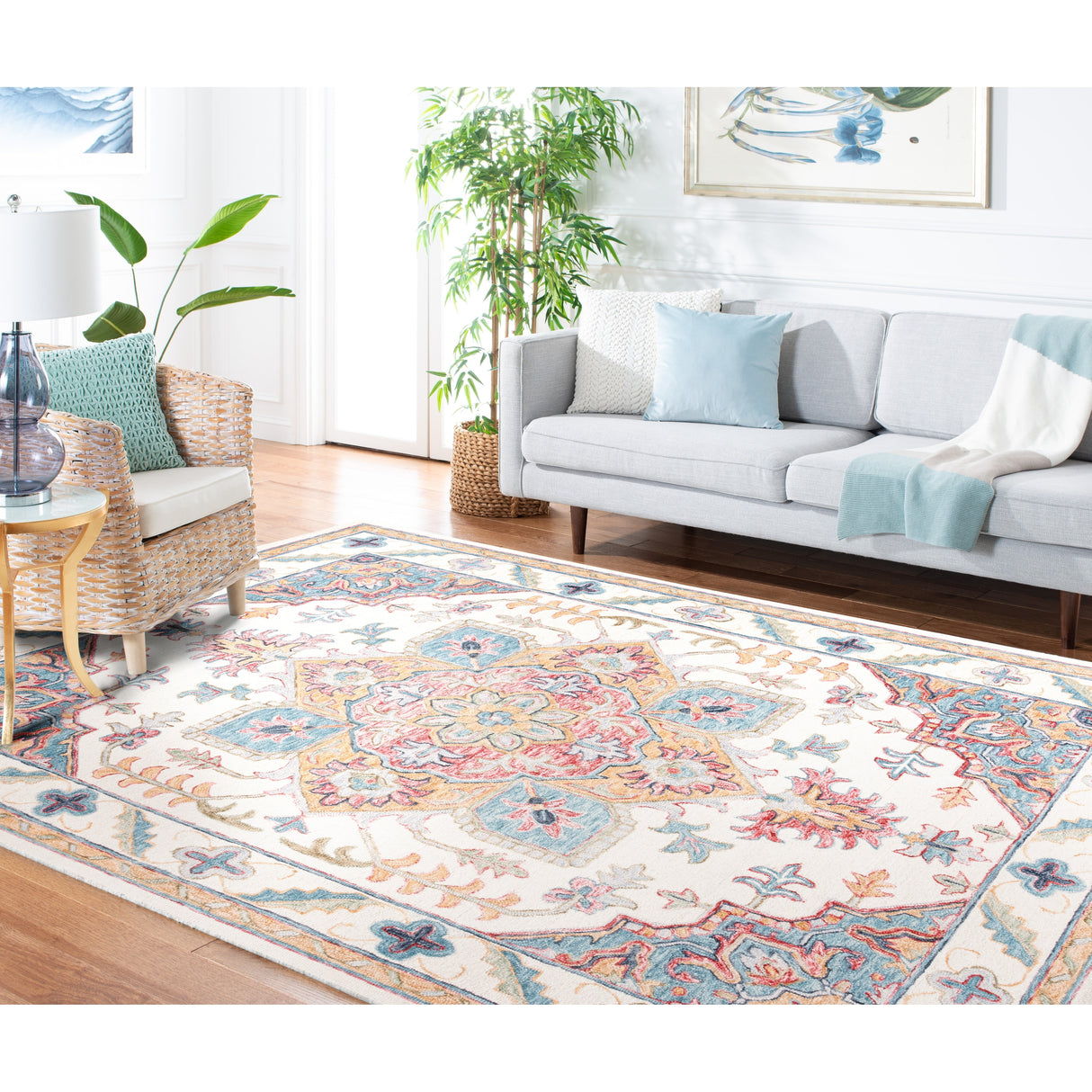 SAFAVIEH Handmade Metro Bert Medallion Wool Rug