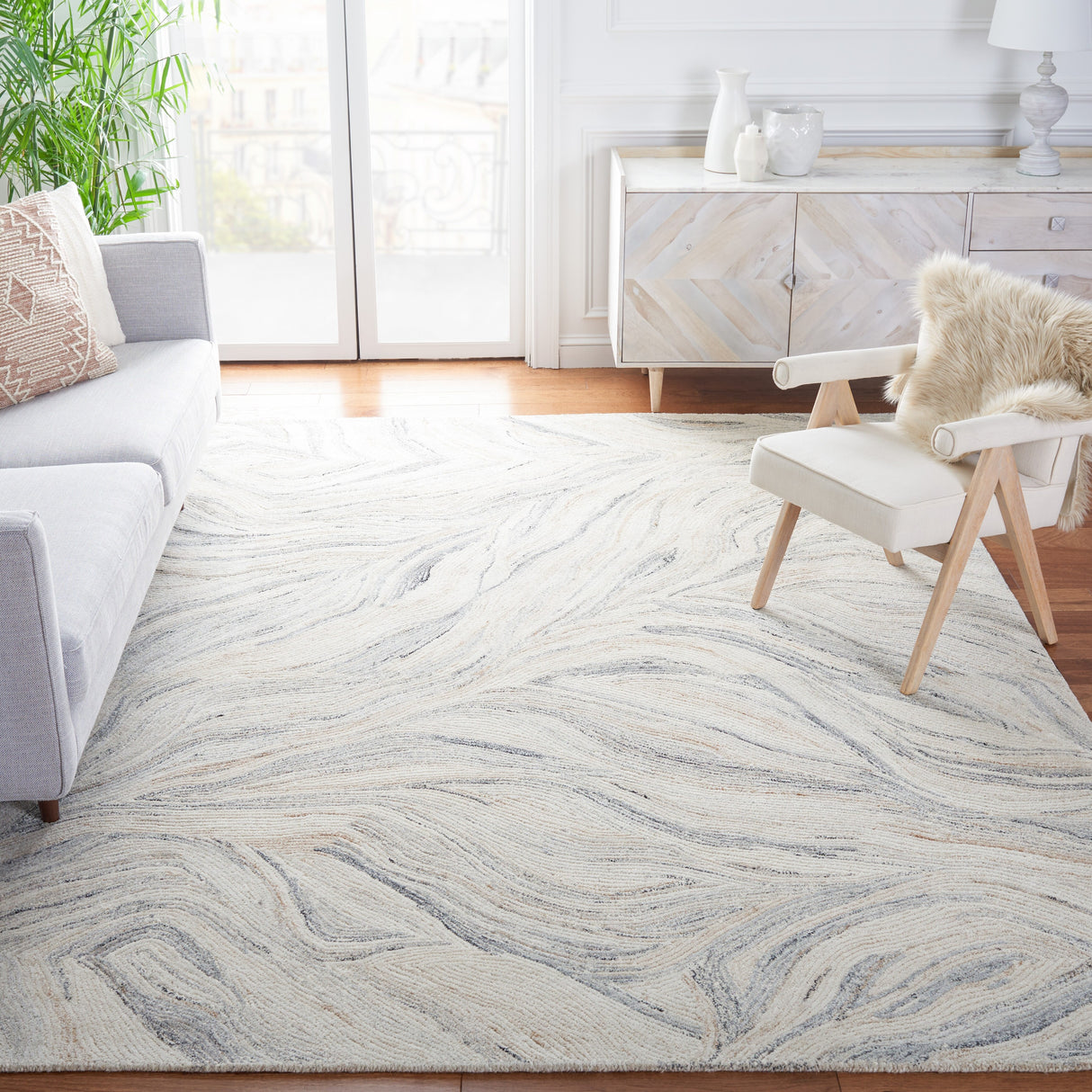 SAFAVIEH Handmade Metro Draginja Abstract Wool Rug