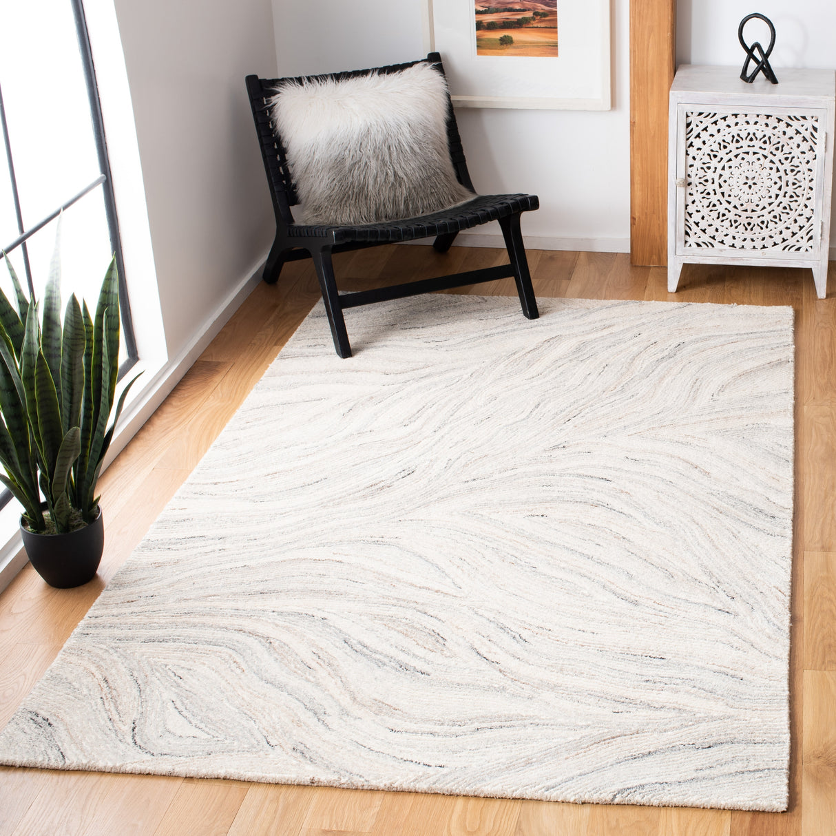 SAFAVIEH Handmade Metro Draginja Abstract Wool Rug