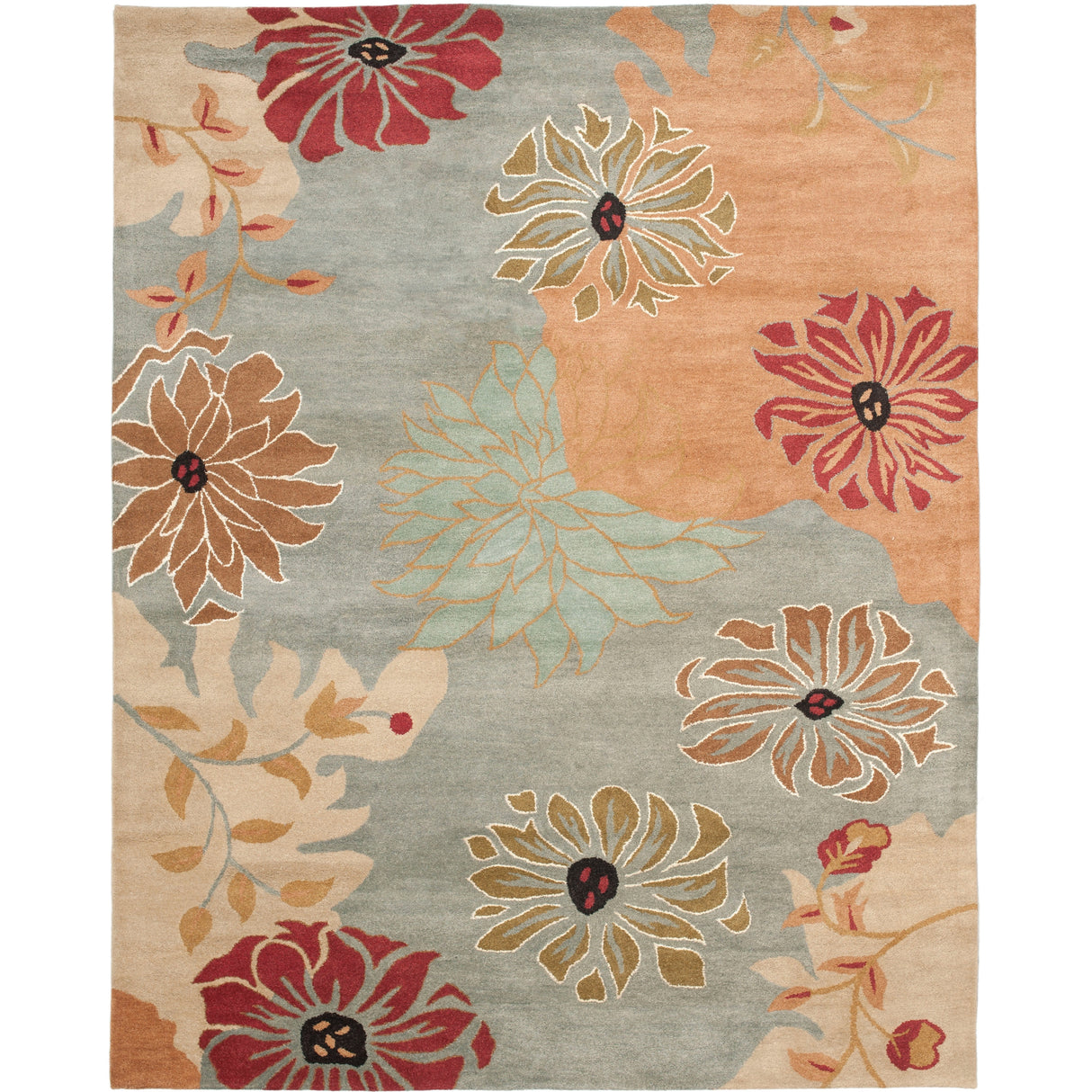 SAFAVIEH Handmade Metro Nava French Country Floral Wool Rug