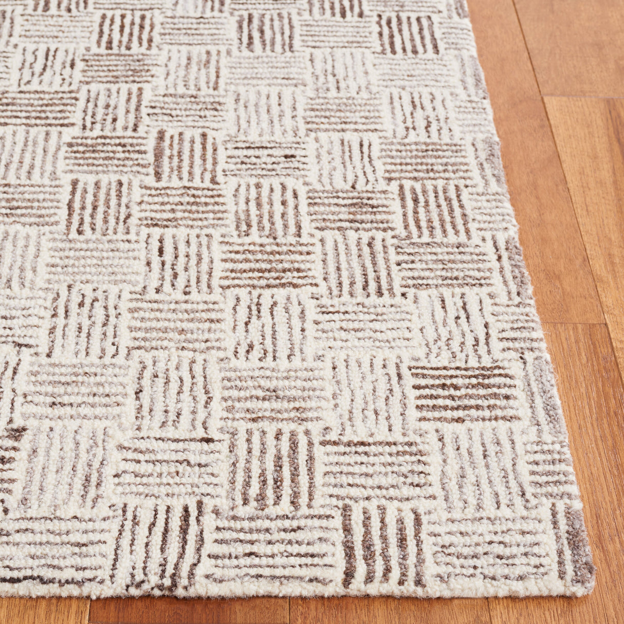 SAFAVIEH Handmade Micro-Loop Caridad Transitional Wool Rug