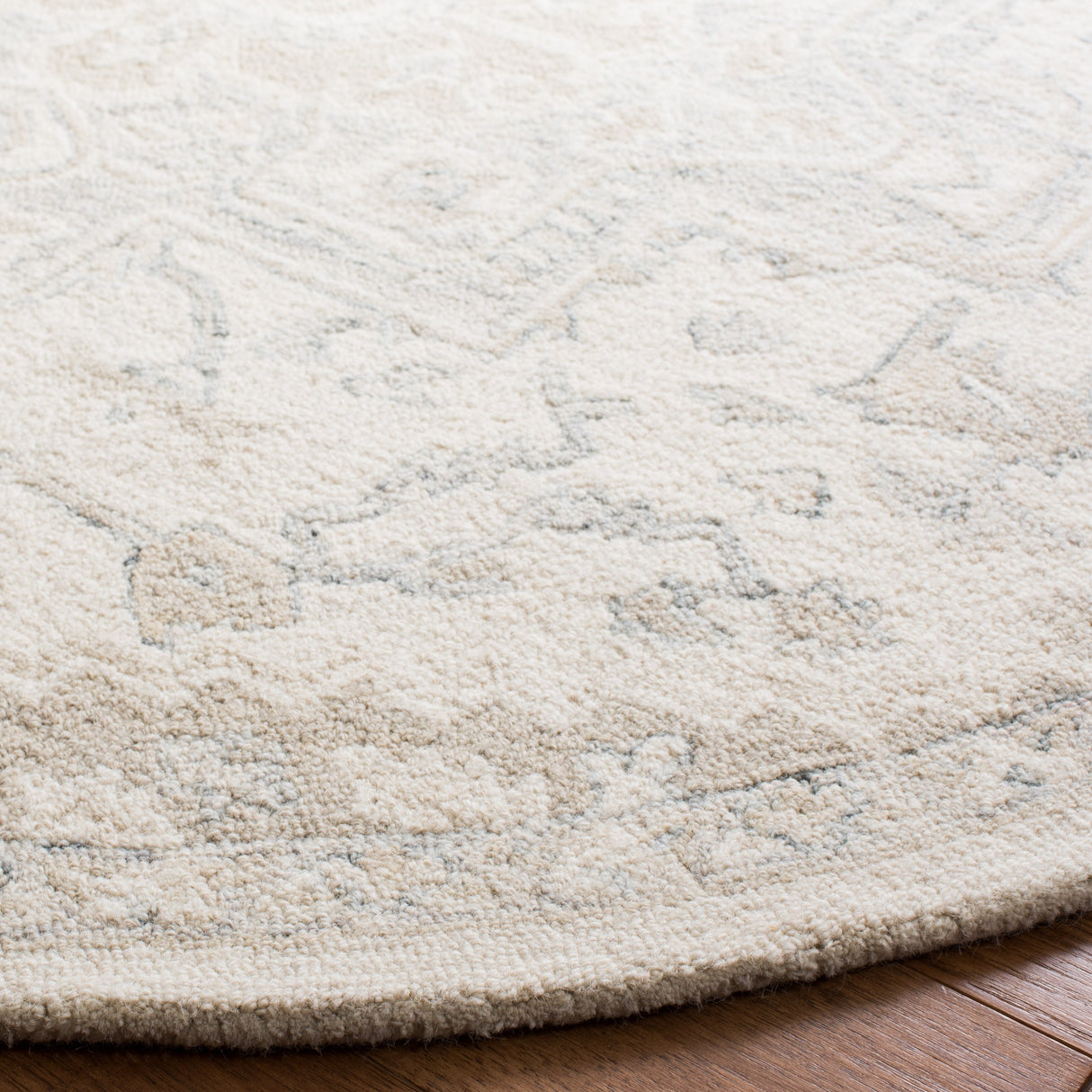 SAFAVIEH Handmade Micro-Loop Gulseven Medallion Wool Rug