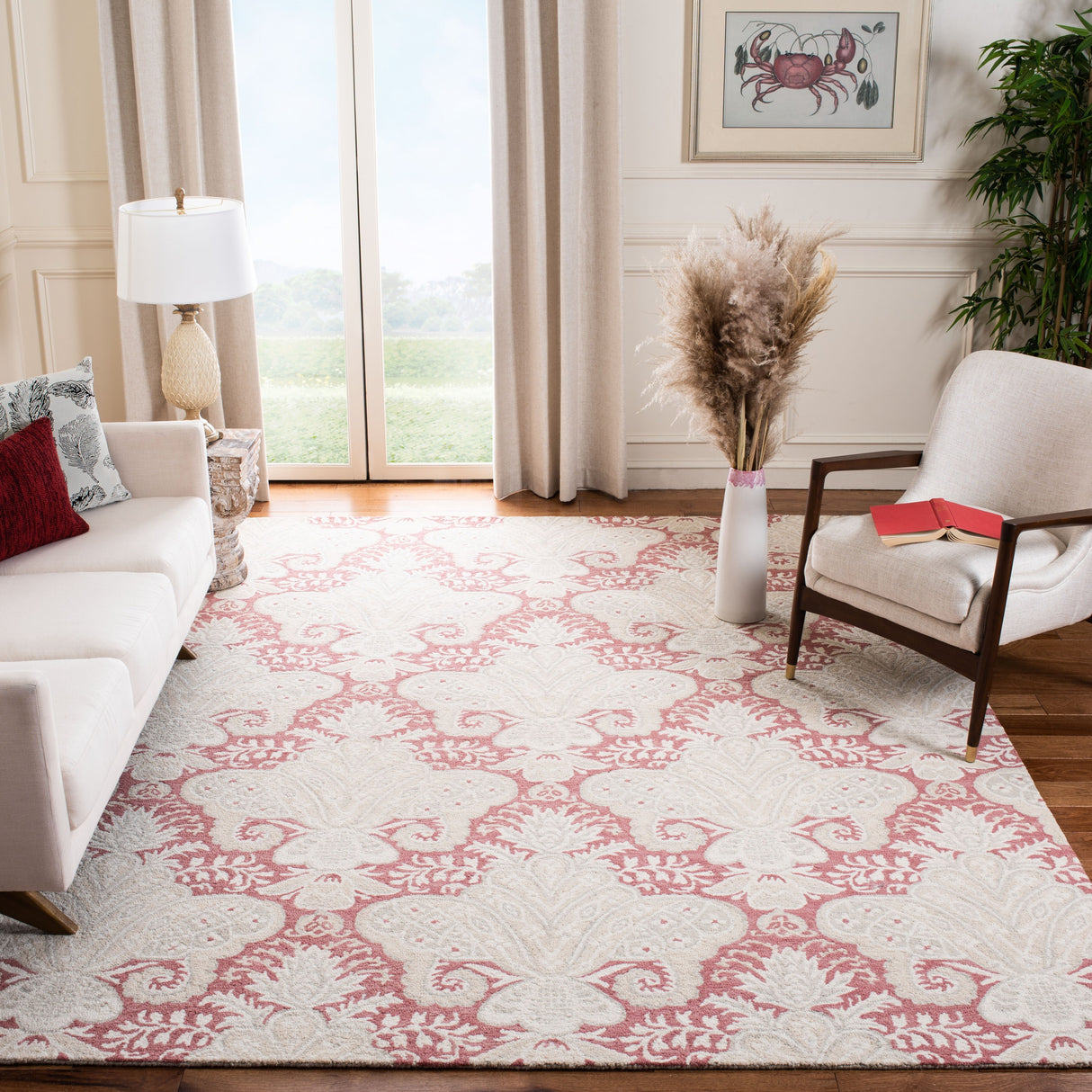 SAFAVIEH Handmade Micro-Loop Kolfinna Modern Wool Rug