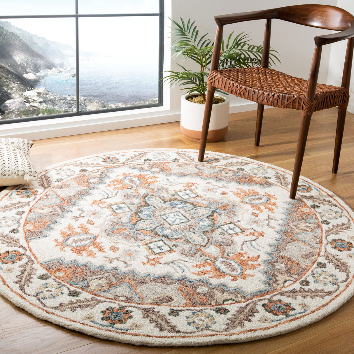 SAFAVIEH Handmade Micro-Loop Vildan Wool Rug