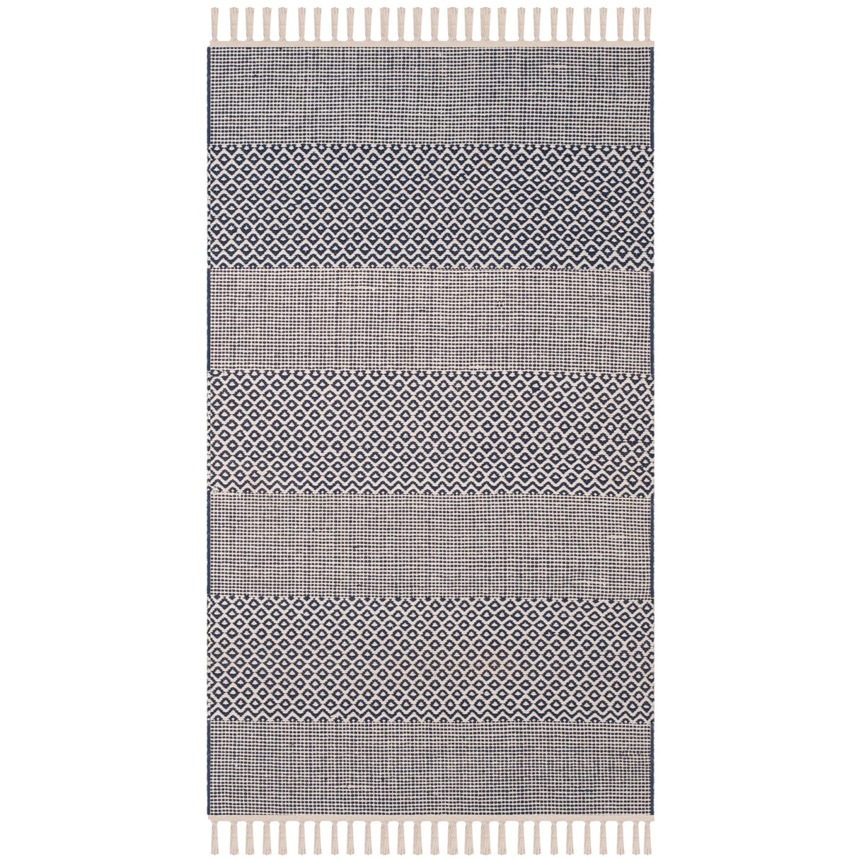 SAFAVIEH Handmade Montauk Alden Flatweave Cotton Fringe Rug