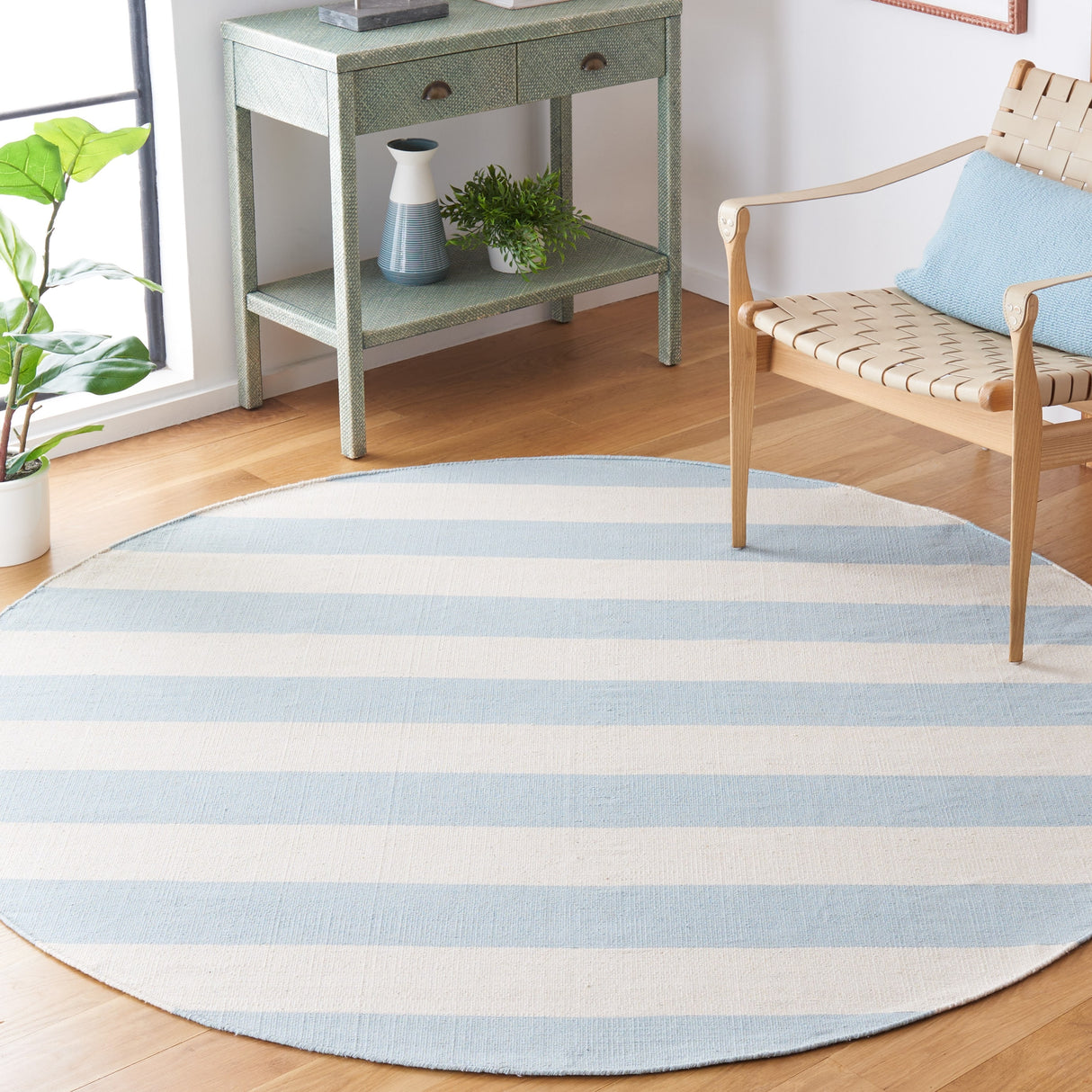 SAFAVIEH Handmade Montauk Geltrude Stripe Cotton Flatweave Rug