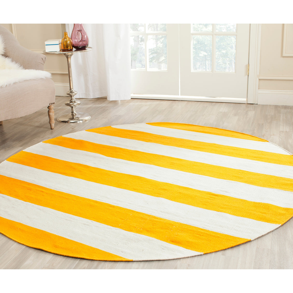 SAFAVIEH Handmade Montauk Geltrude Stripe Cotton Flatweave Rug