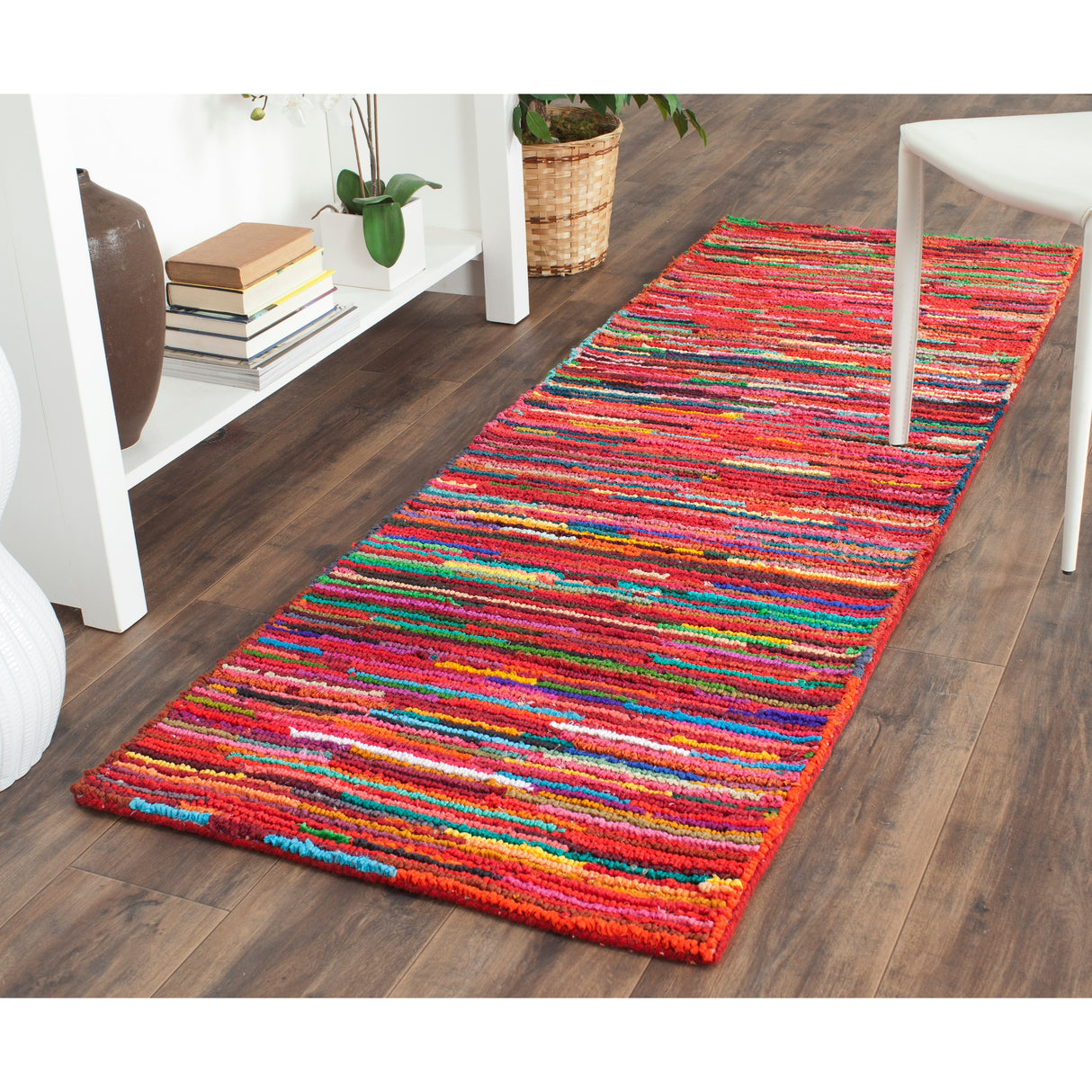 SAFAVIEH Handmade Nantucket Adelyne Contemporary Cotton Rug