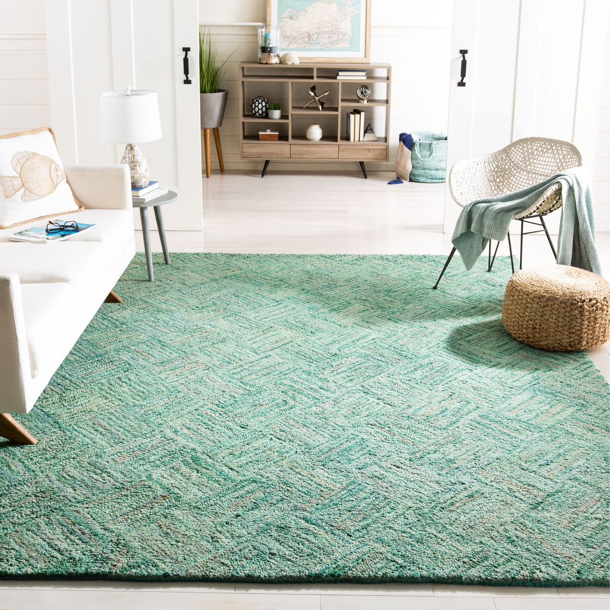 SAFAVIEH Handmade Nantucket Bimla Contemporary Cotton Rug