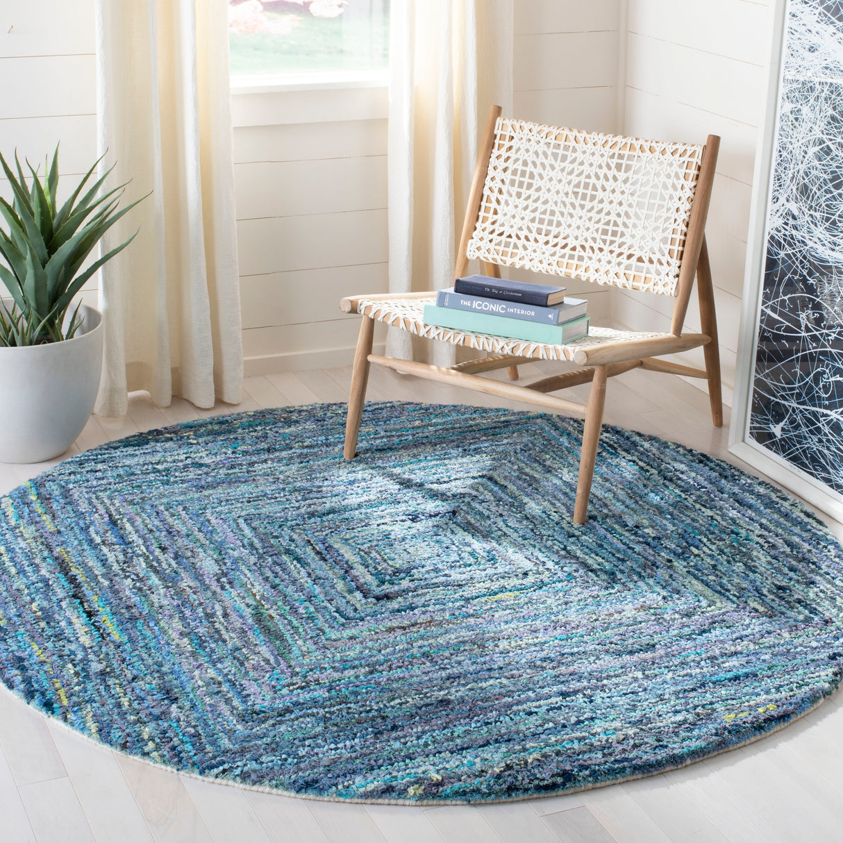 SAFAVIEH Handmade Nantucket Kontxesi Contemporary Cotton Rug