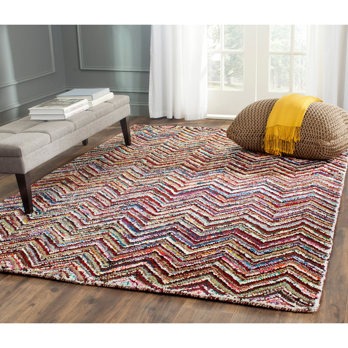 SAFAVIEH Handmade Nantucket Liora Contemporary Cotton Rug