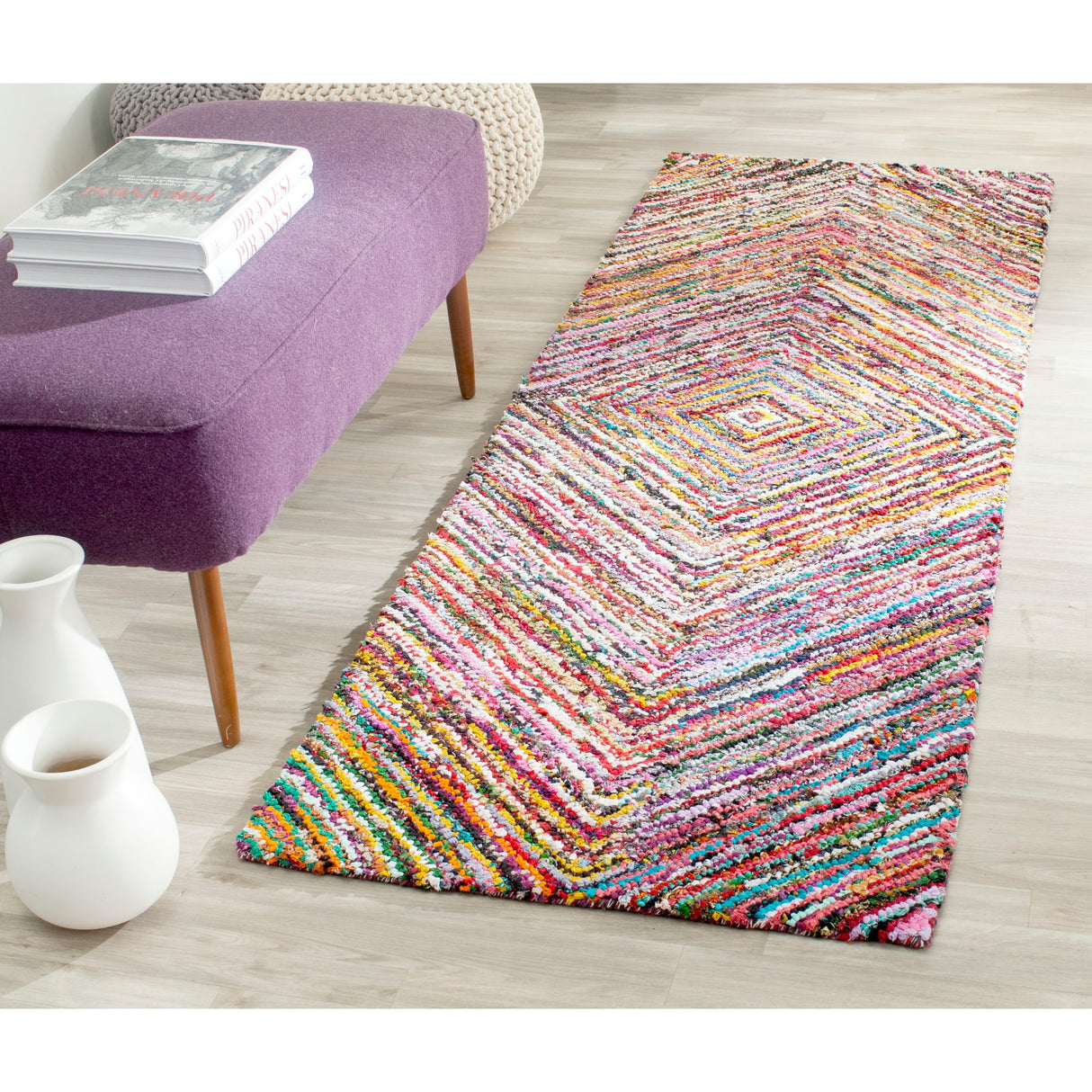 SAFAVIEH Handmade Nantucket Rick Contemporary Cotton Rug