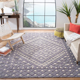 SAFAVIEH Handmade Natura Candica Transitional Geometric Cream/Purple Wool Rug