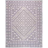 SAFAVIEH Handmade Natura Candica Transitional Geometric Cream/Purple Wool Rug