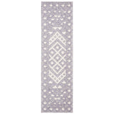 SAFAVIEH Handmade Natura Candica Transitional Geometric Cream/Purple Wool Rug