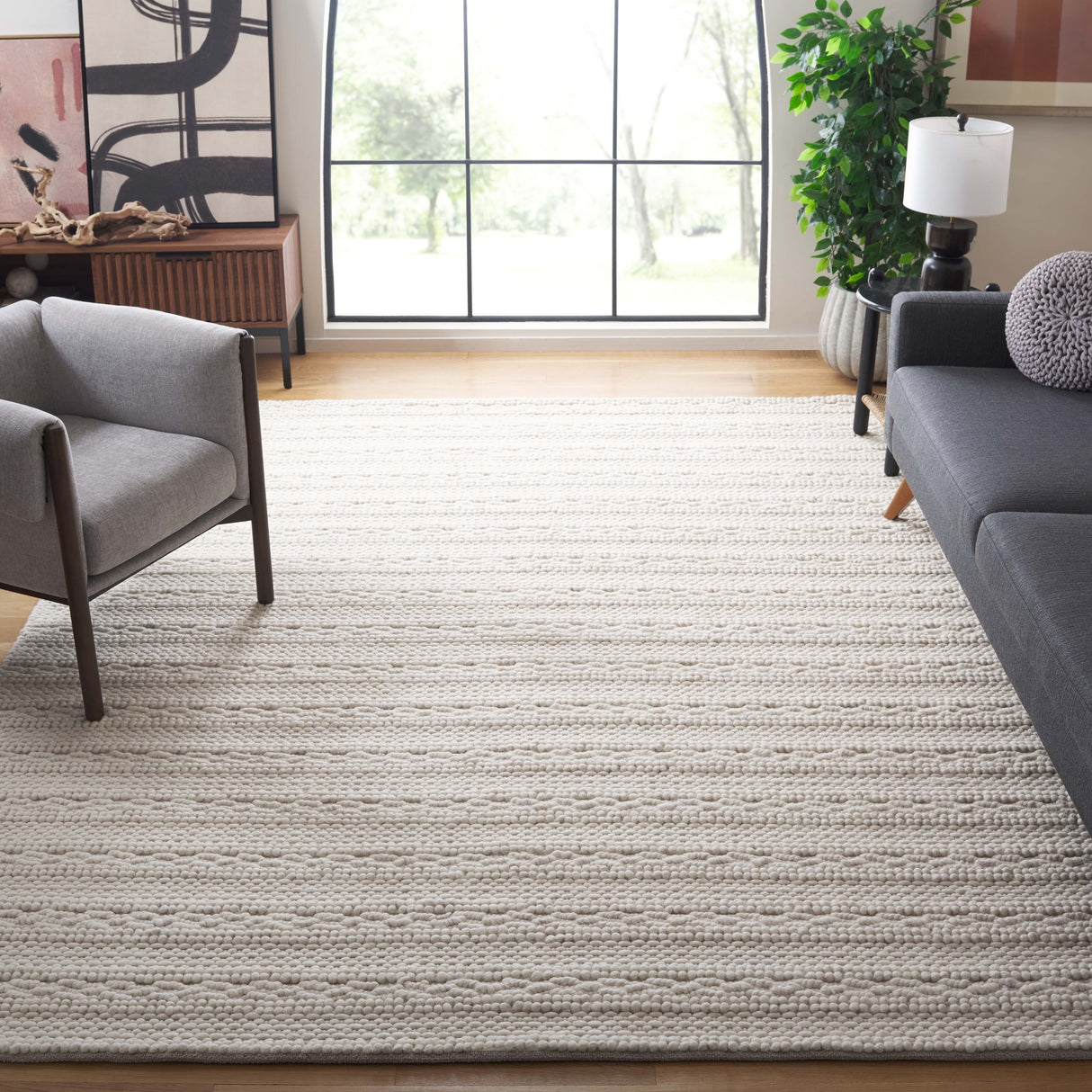 SAFAVIEH Handmade Natura Geja Textured Wool Rug