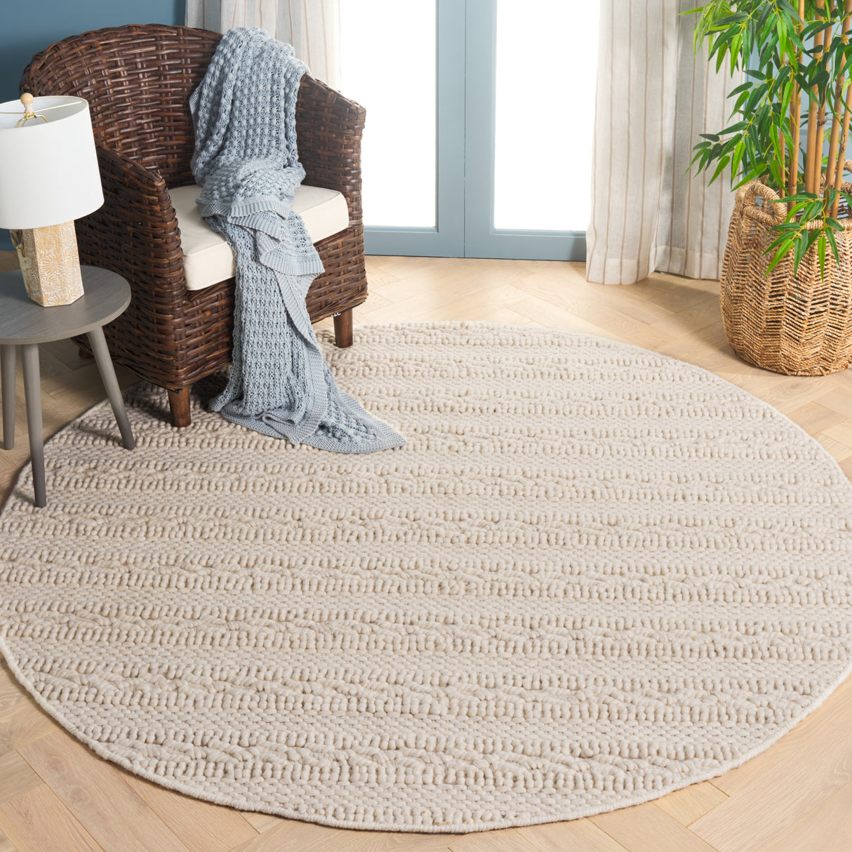 SAFAVIEH Handmade Natura Geja Textured Wool Rug