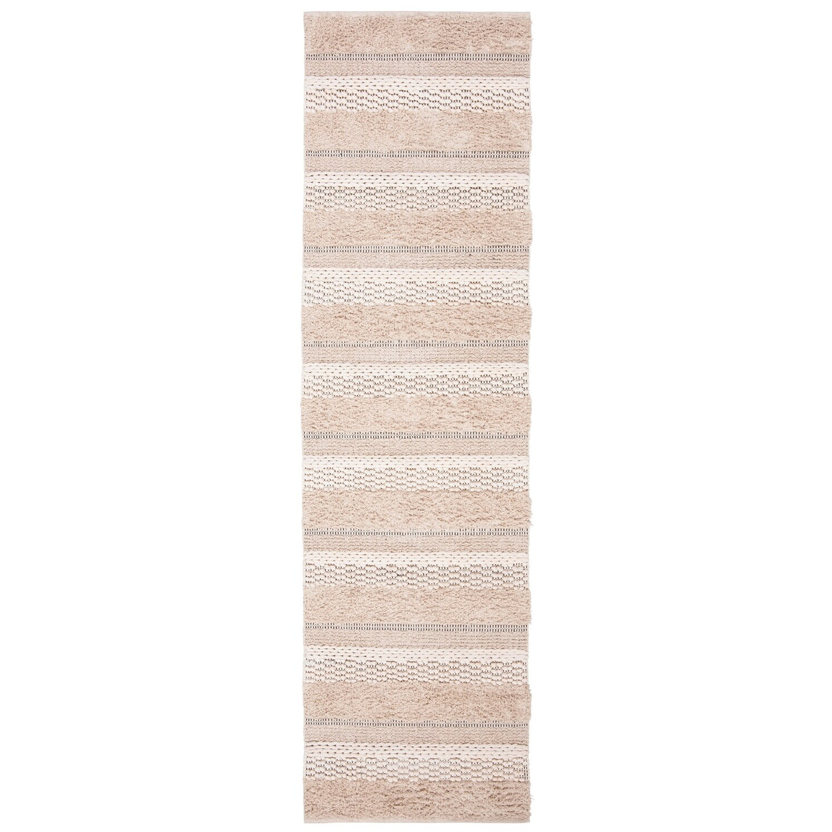 SAFAVIEH Handmade Natura Ingiridur Stripe Cotton Rug