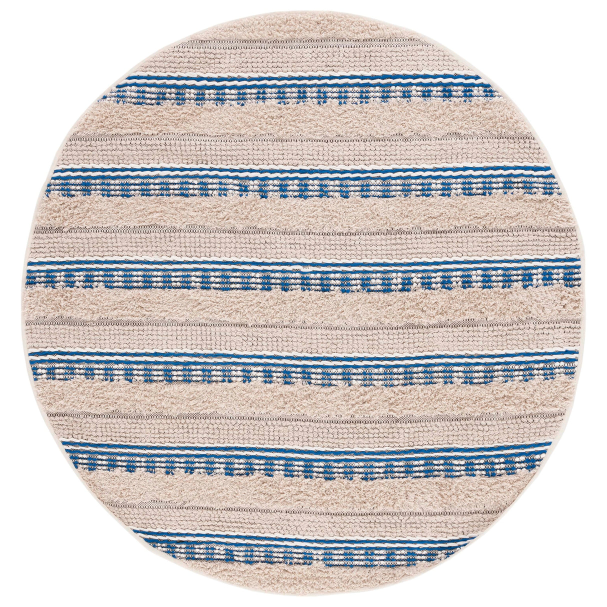 SAFAVIEH Handmade Natura Ingiridur Stripe Cotton Rug