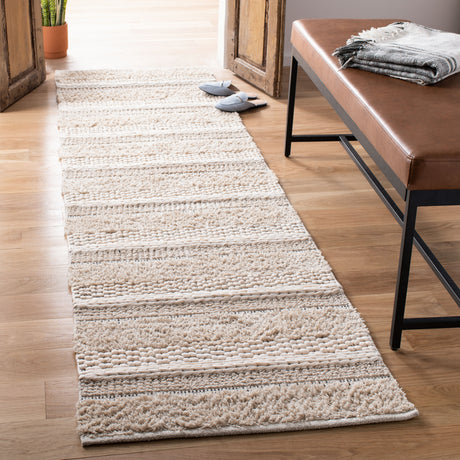 SAFAVIEH Handmade Natura Ingiridur Stripe Cotton Rug